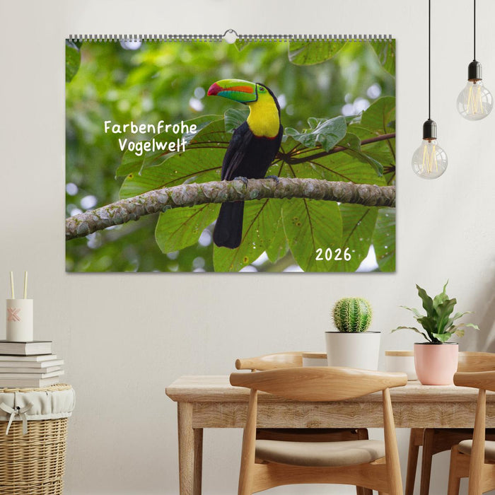 Farbenfrohe Vogelwelt (CALVENDO Wandkalender 2026)