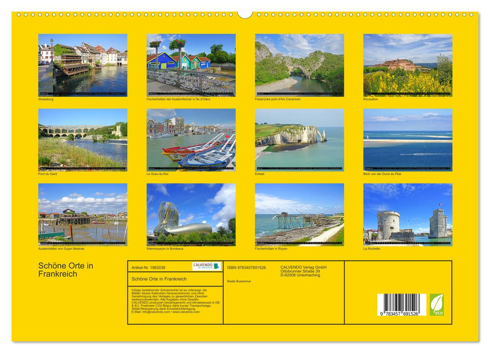 Schöne Orte in Frankreich (CALVENDO Premium Wandkalender 2026)