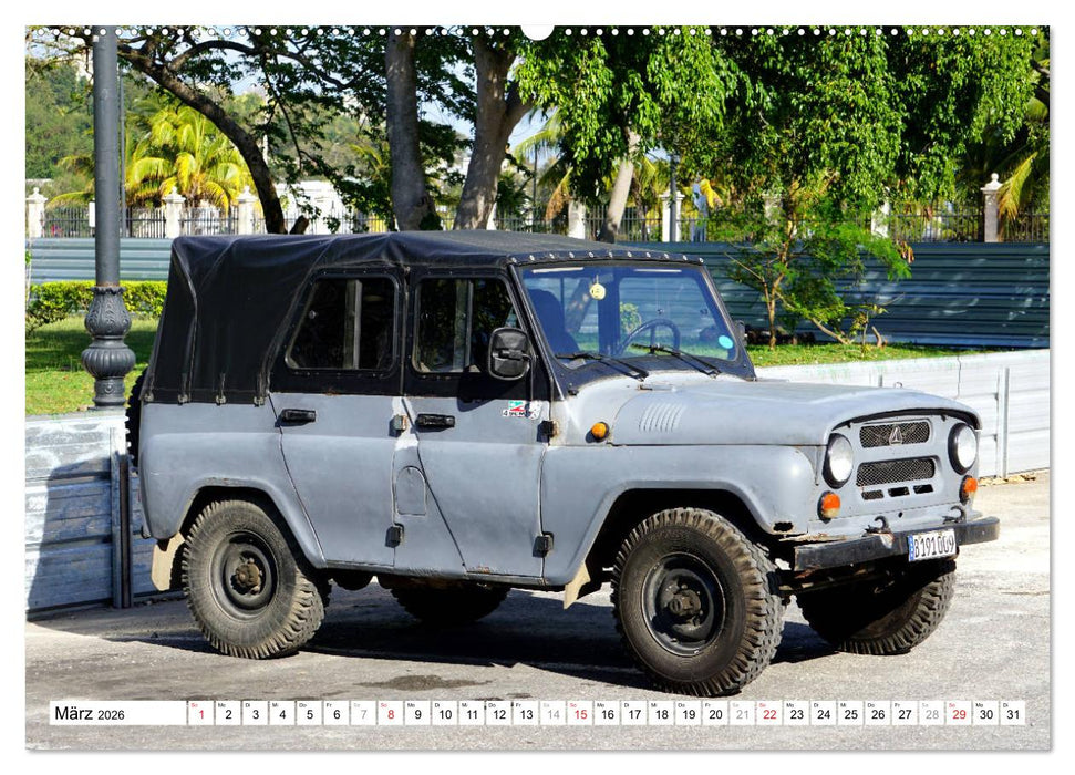 Sowjet-Legende - Der Geländewagen UAZ-469 in Kuba (CALVENDO Premium Wandkalender 2026)