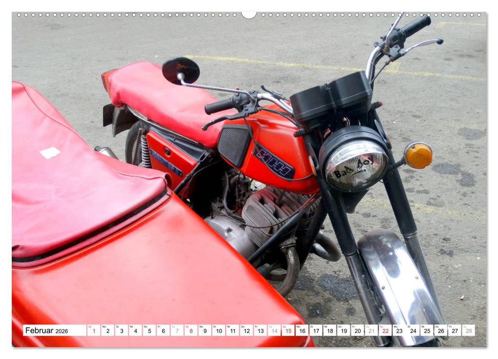 Sowjet-Gespanne - IZH Klassiker in Kuba (CALVENDO Premium Wandkalender 2026)