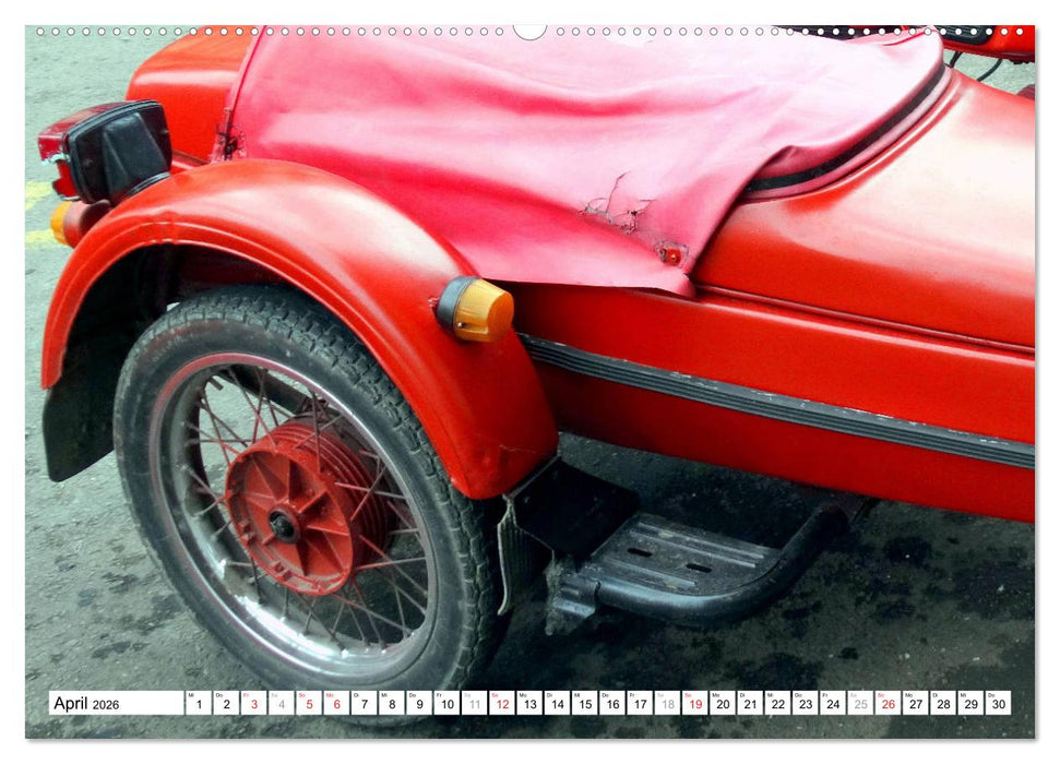 Sowjet-Gespanne - IZH Klassiker in Kuba (CALVENDO Premium Wandkalender 2026)