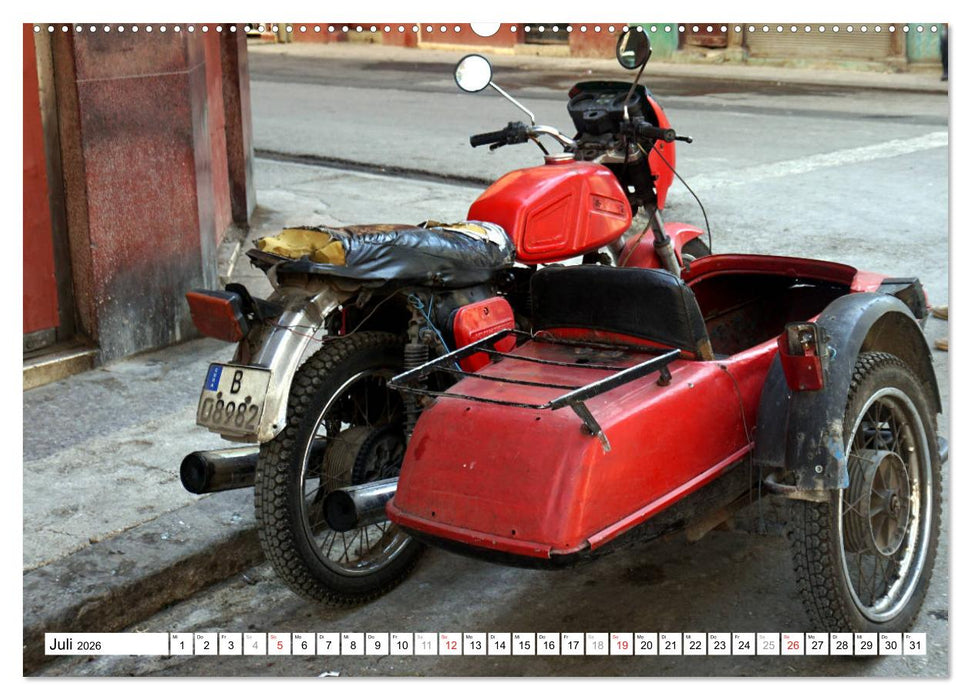 Sowjet-Gespanne - IZH Klassiker in Kuba (CALVENDO Premium Wandkalender 2026)