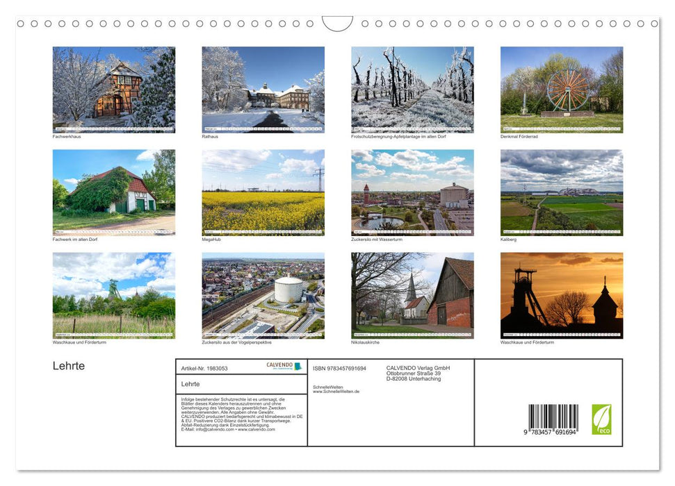 Lehrte (CALVENDO Wandkalender 2026)