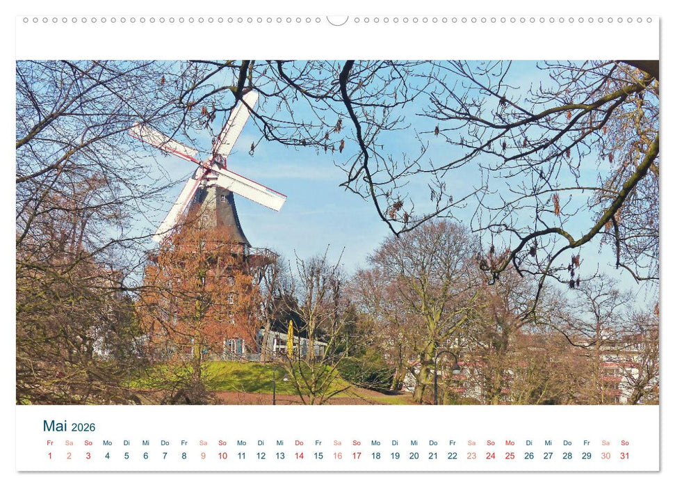 Moin aus Bremen. Herzlich willkommen in unserem Dorf mit Straßenbahn (CALVENDO Premium Wandkalender 2026)