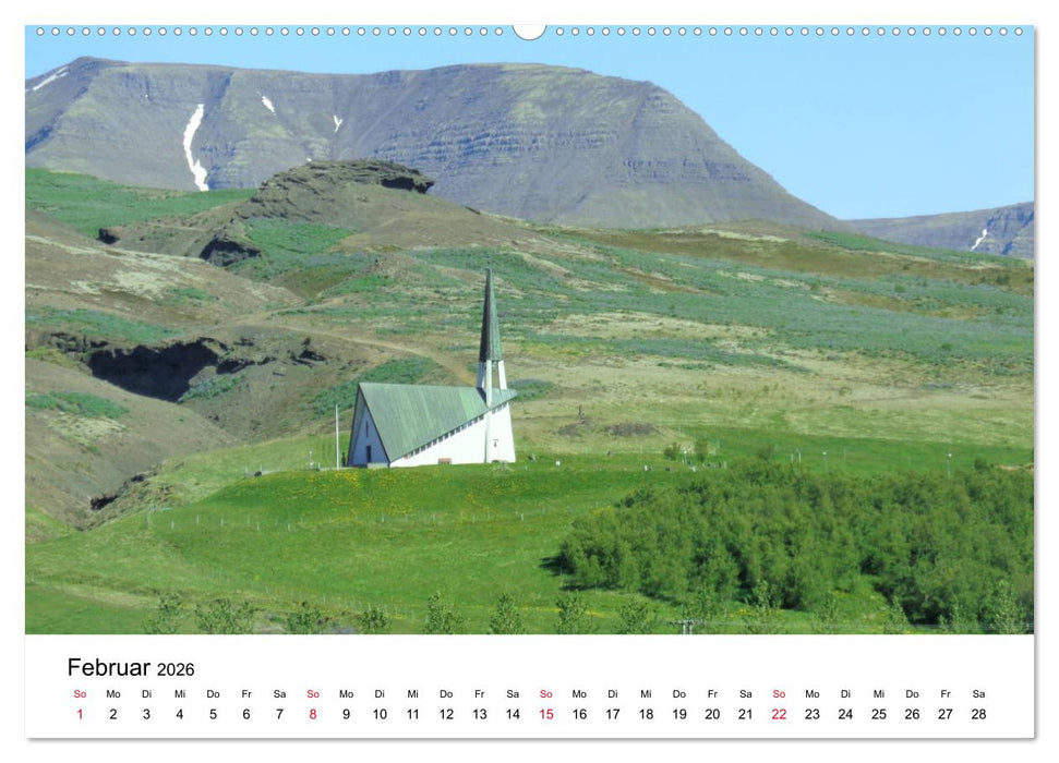 Der goldene Zirkel, Island (CALVENDO Premium Wandkalender 2026)