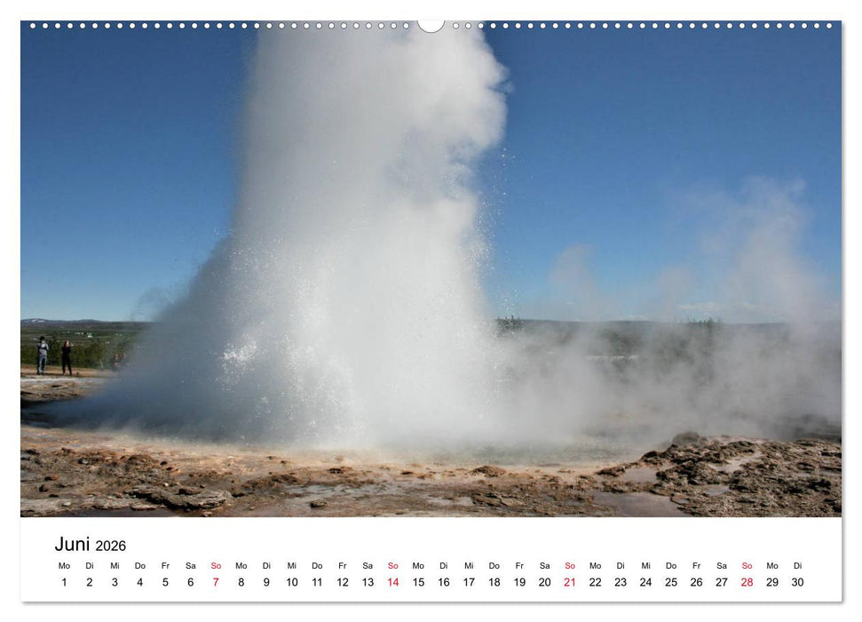 Der goldene Zirkel, Island (CALVENDO Premium Wandkalender 2026)