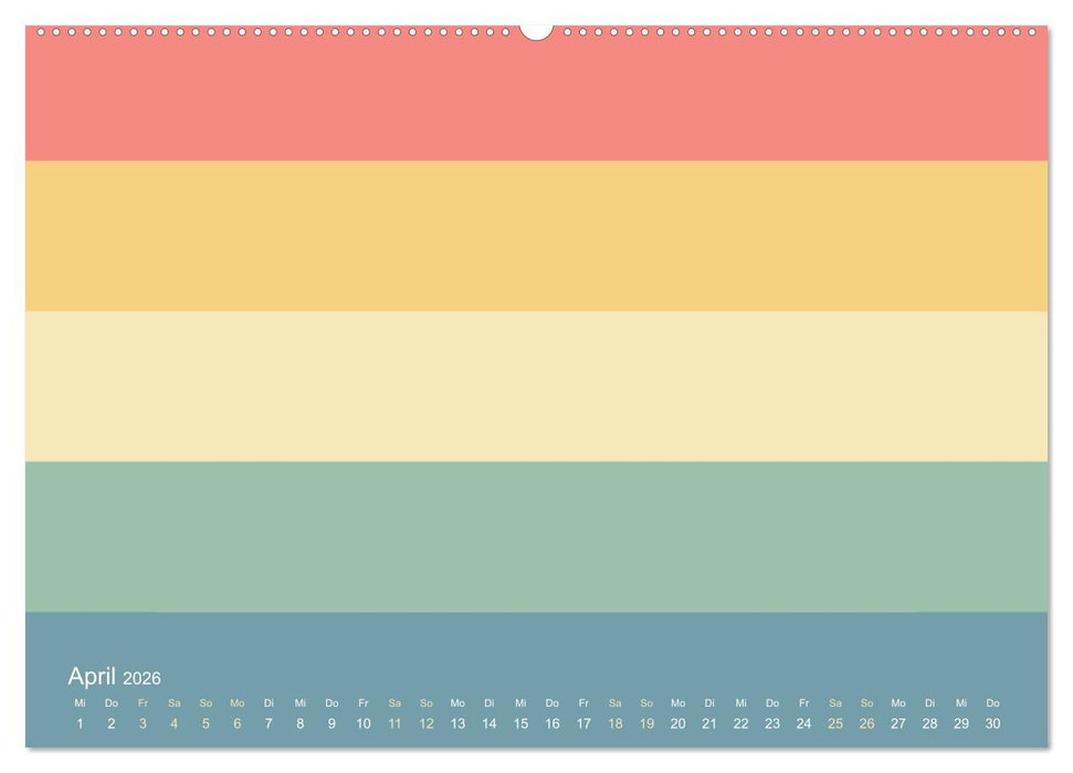 70er Jahre Bastelkalender - DIY Kreativ-Kalender zum Selbstgestalten (CALVENDO Premium Wandkalender 2026)