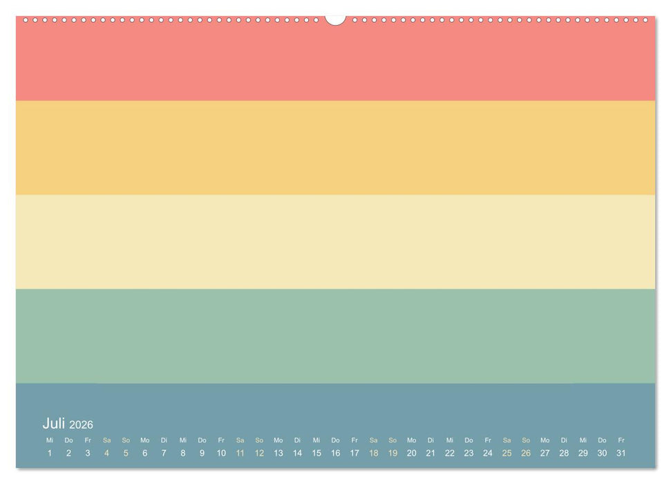 70er Jahre Bastelkalender - DIY Kreativ-Kalender zum Selbstgestalten (CALVENDO Premium Wandkalender 2026)