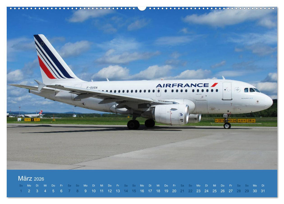 Airbus Airliners (CALVENDO Wandkalender 2026)