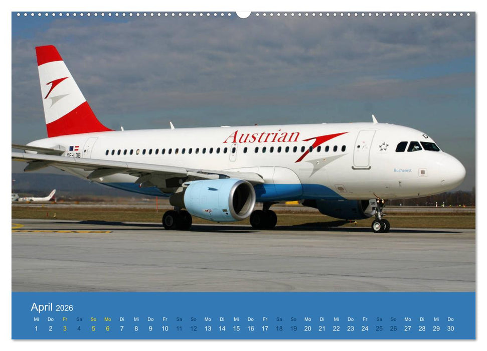 Airbus Airliners (CALVENDO Wandkalender 2026)