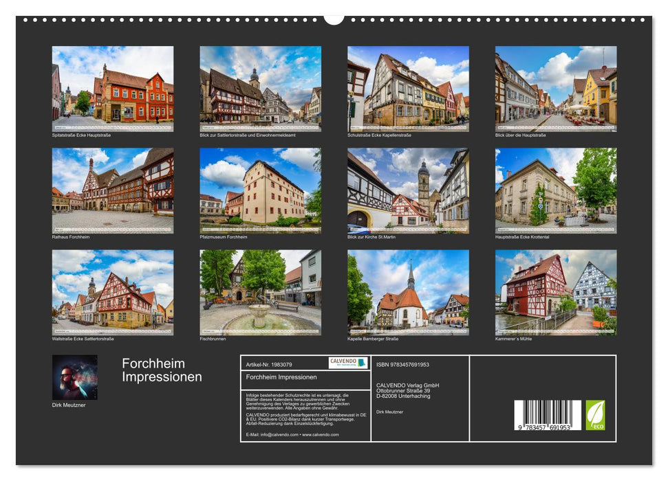 Forchheim Impressionen (CALVENDO Premium Wandkalender 2026)