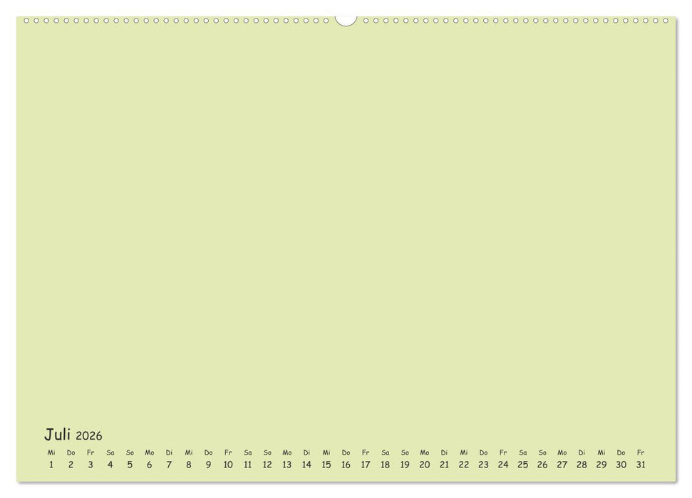 Regenbogen Kinder Bastelkalender - Zum Selbstgestalten - DIY Kreativ-Kalender (CALVENDO Premium Wandkalender 2026)