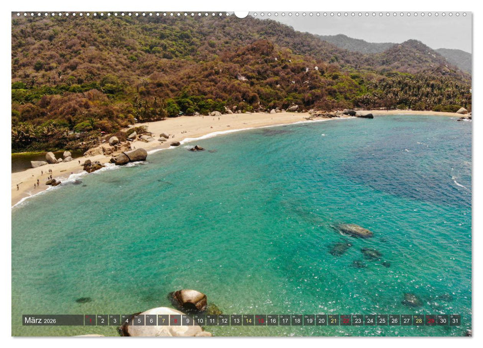 Kolumbien - Die Karibik (CALVENDO Wandkalender 2026)