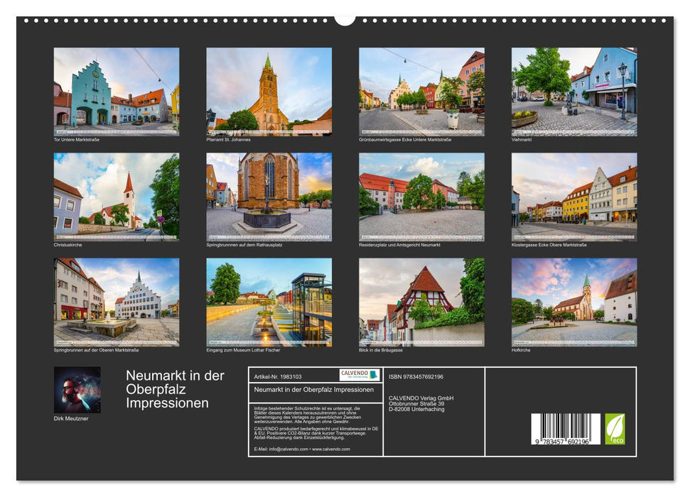 Neumarkt in der Oberpfalz Impressionen (CALVENDO Premium Wandkalender 2026)