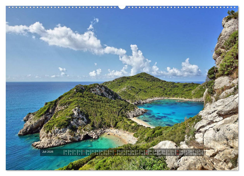 Schönes Korfu (CALVENDO Premium Wandkalender 2026)