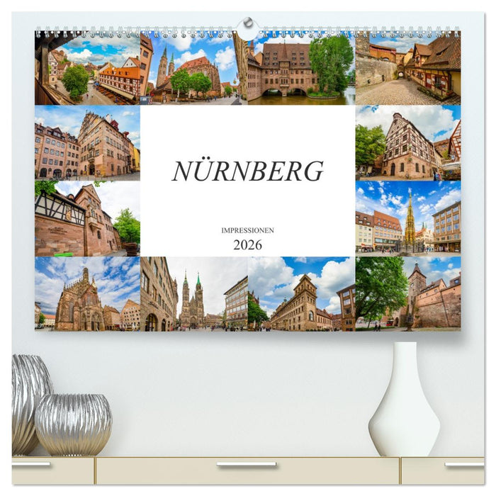 Nürnberg Impressionen (CALVENDO Premium Wandkalender 2026)
