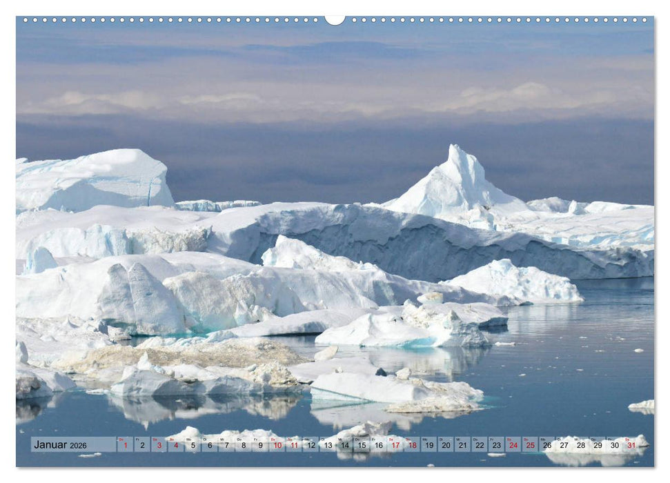 Grönland: Eisberge in der Disko Bucht (CALVENDO Premium Wandkalender 2026)