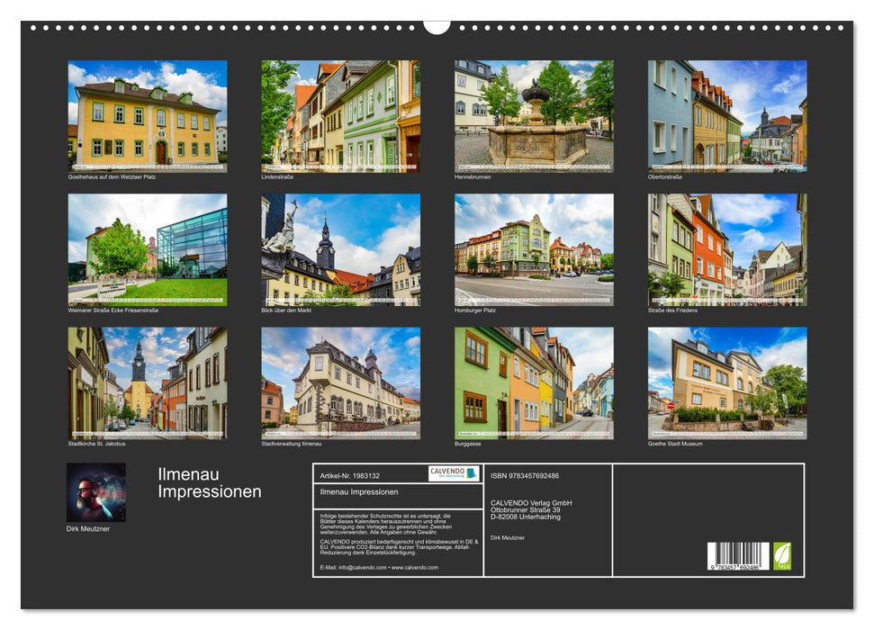 Ilmenau Impressionen (CALVENDO Wandkalender 2026)