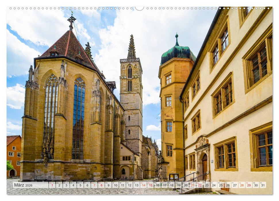 Rothenburg ob der Tauber Impressionen (CALVENDO Premium Wandkalender 2026)