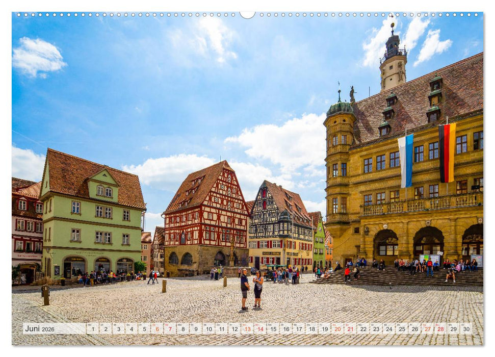 Rothenburg ob der Tauber Impressionen (CALVENDO Premium Wandkalender 2026)
