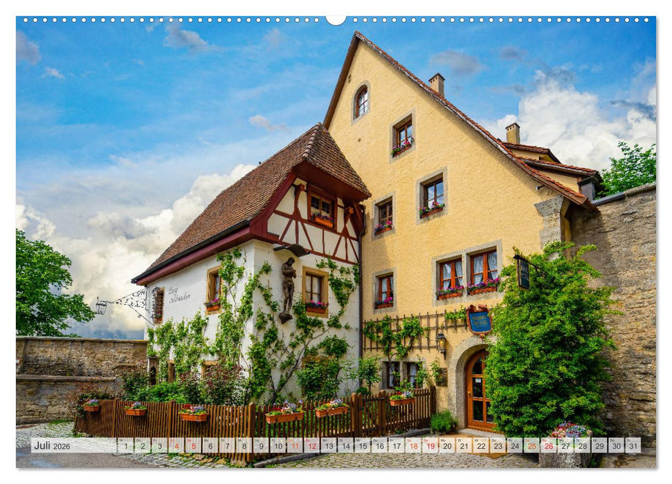 Rothenburg ob der Tauber Impressionen (CALVENDO Premium Wandkalender 2026)