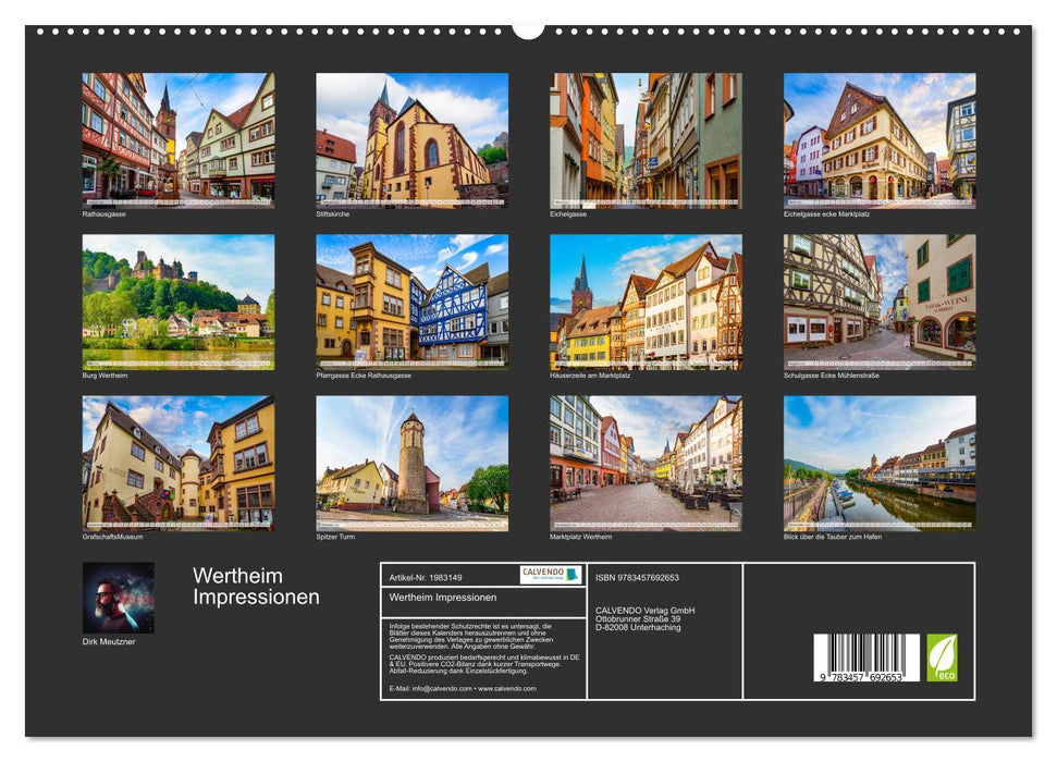 Wertheim Impressionen (CALVENDO Premium Wandkalender 2026)