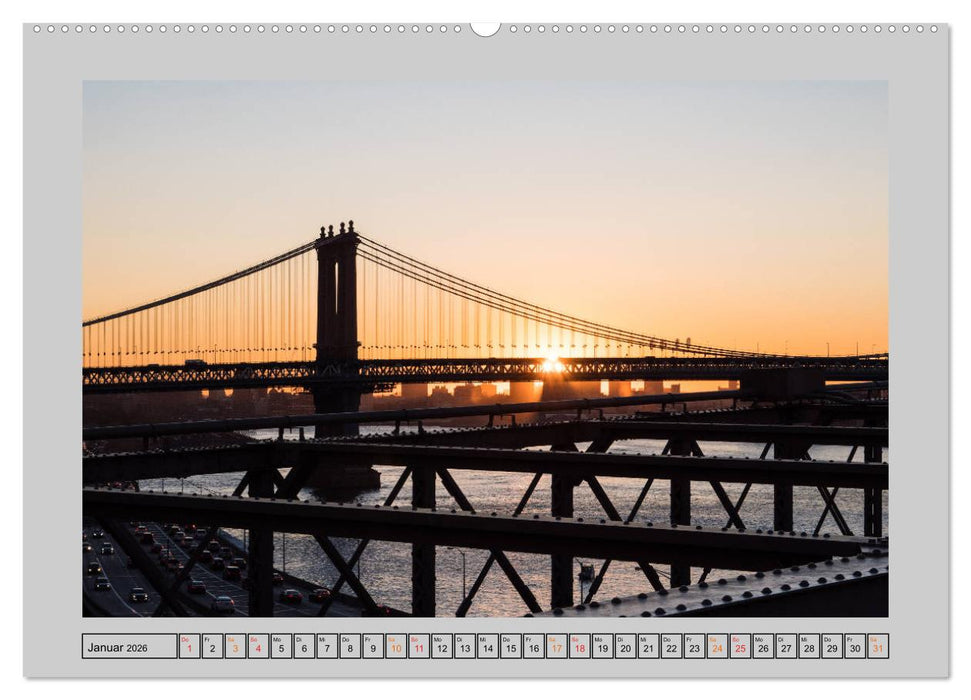 New York – Von Brooklyn zur Grand Central Station (CALVENDO Premium Wandkalender 2026)