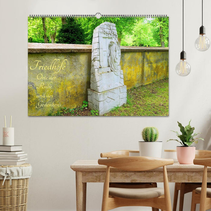 Friedhöfe - Orte der Ruhe und des Gedenkens (CALVENDO Wandkalender 2026)