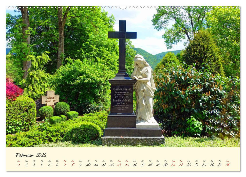 Friedhöfe - Orte der Ruhe und des Gedenkens (CALVENDO Wandkalender 2026)