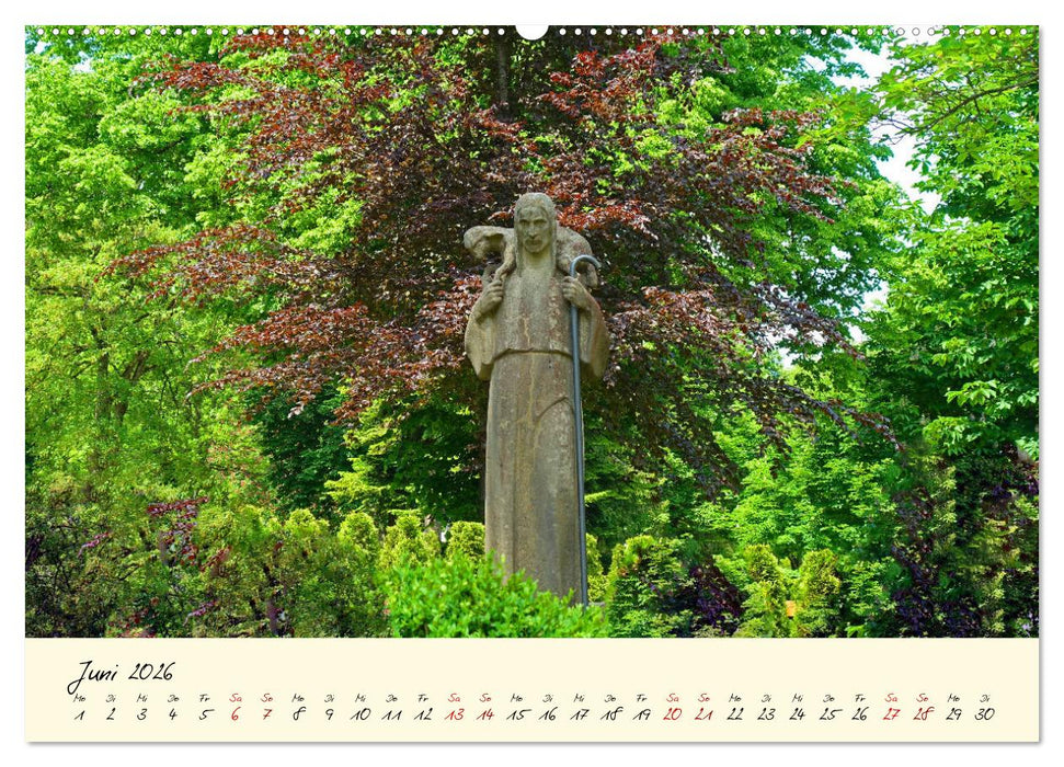 Friedhöfe - Orte der Ruhe und des Gedenkens (CALVENDO Wandkalender 2026)