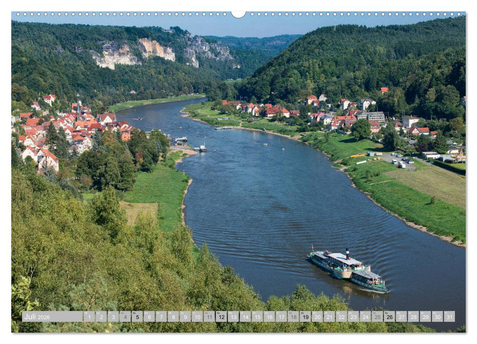 SÄCHSISCHE SCHWEIZ - Märchenland an der Elbe (CALVENDO Premium Wandkalender 2026)