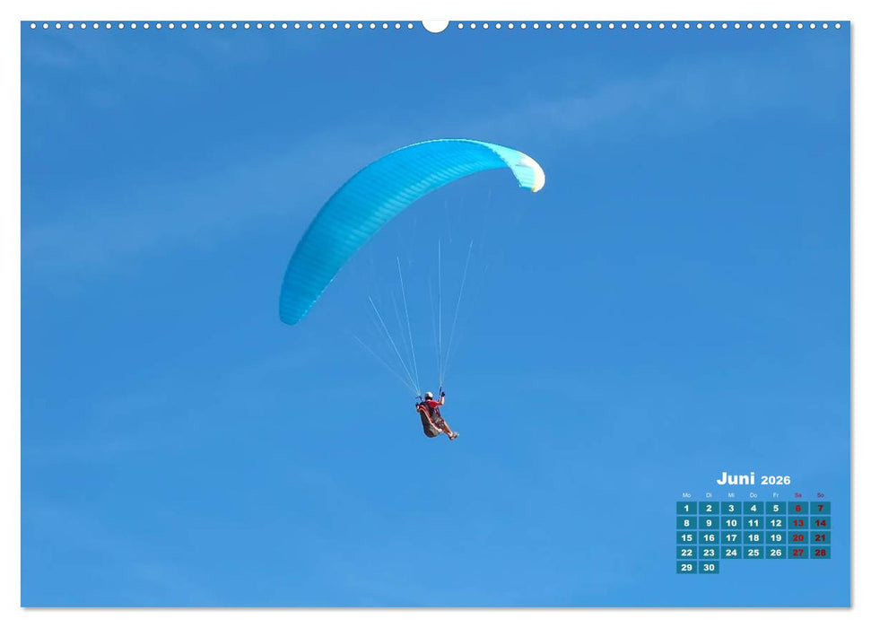 Die Lust am Paragliding (CALVENDO Wandkalender 2026)