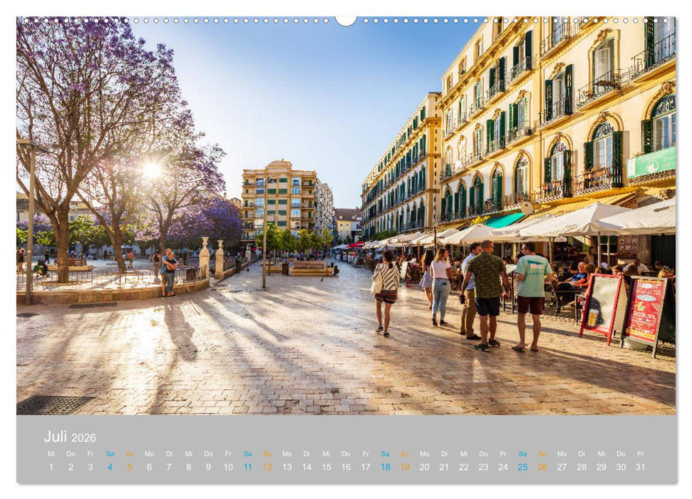 Malaga - andalusische Mittelmeerküste (CALVENDO Premium Wandkalender 2026)