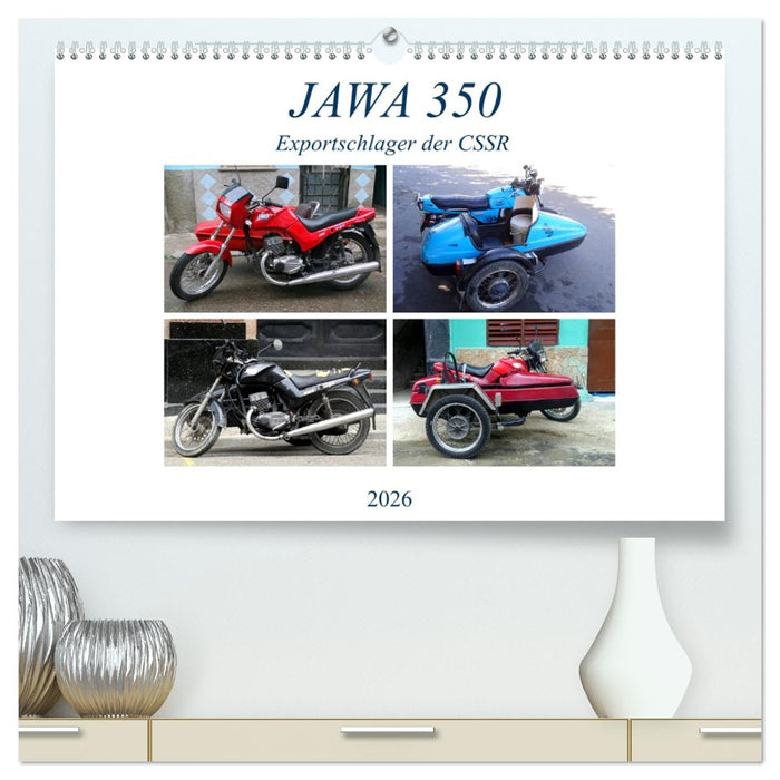 JAWA 350 - Exportschlager der CSSR (CALVENDO Premium Wandkalender 2026)