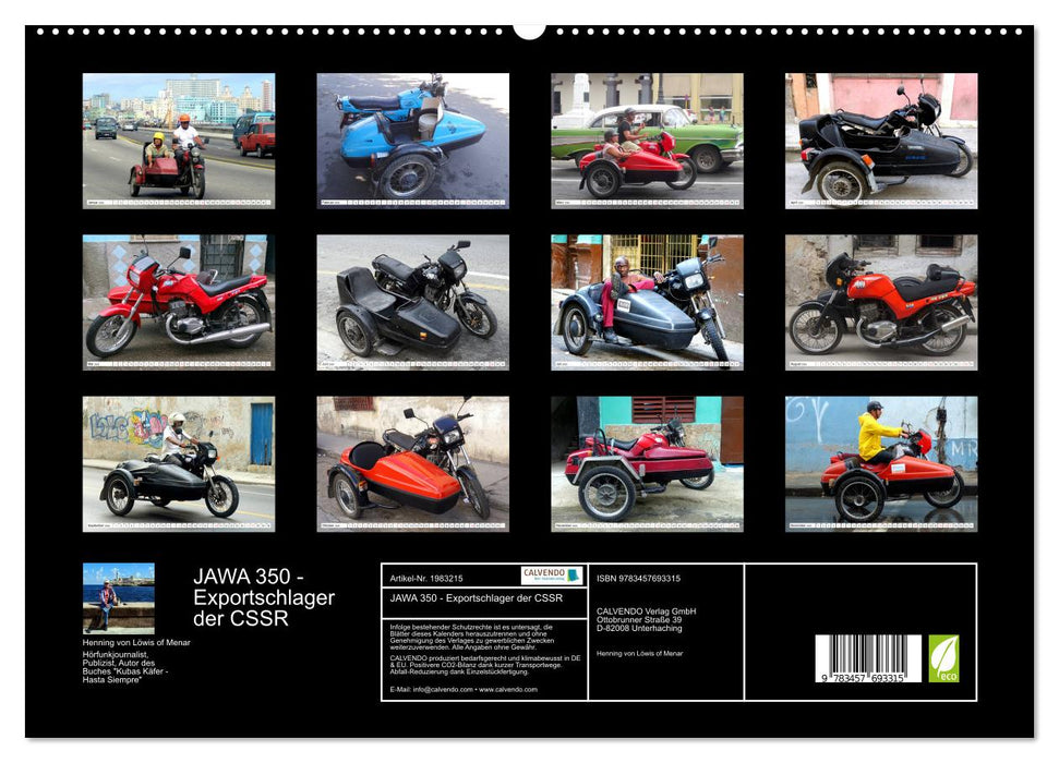 JAWA 350 - Exportschlager der CSSR (CALVENDO Premium Wandkalender 2026)