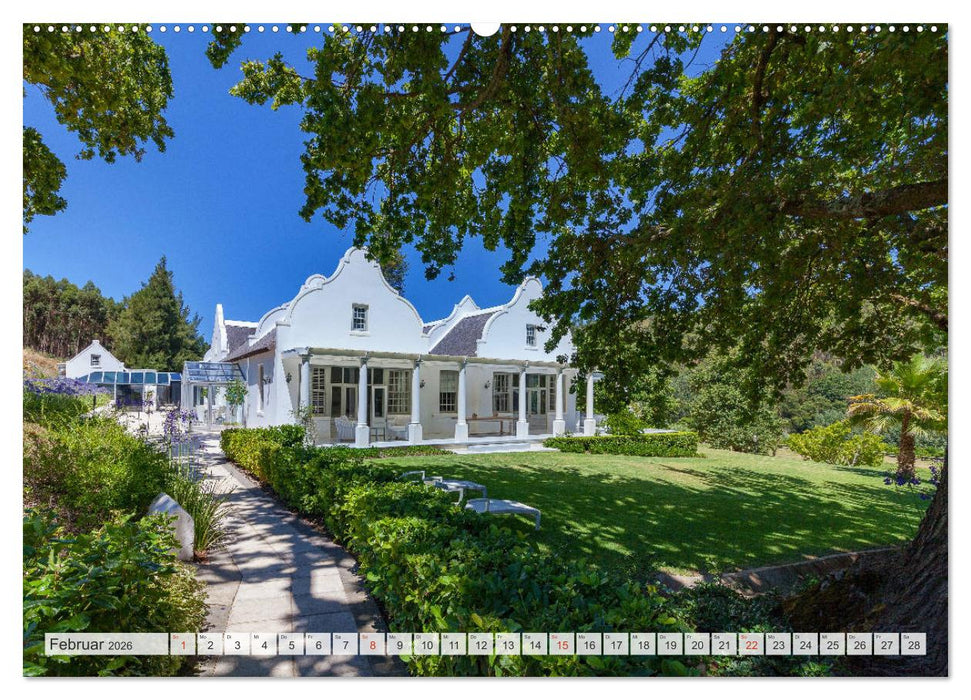 Weingüter Südafrikas, Weinarchitektur zwischen Tradition und Moderne (CALVENDO Wandkalender 2026)