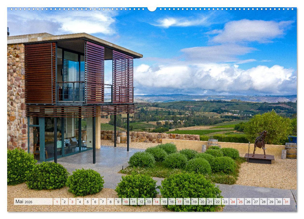 Weingüter Südafrikas, Weinarchitektur zwischen Tradition und Moderne (CALVENDO Wandkalender 2026)