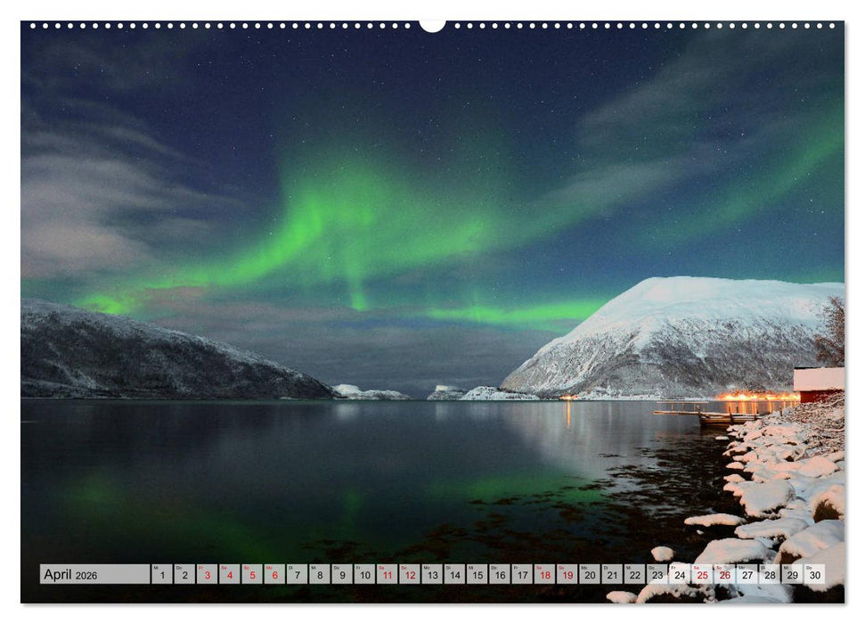 Aurora Borealis: Polarlichter in Norwegen (CALVENDO Premium Wandkalender 2026)