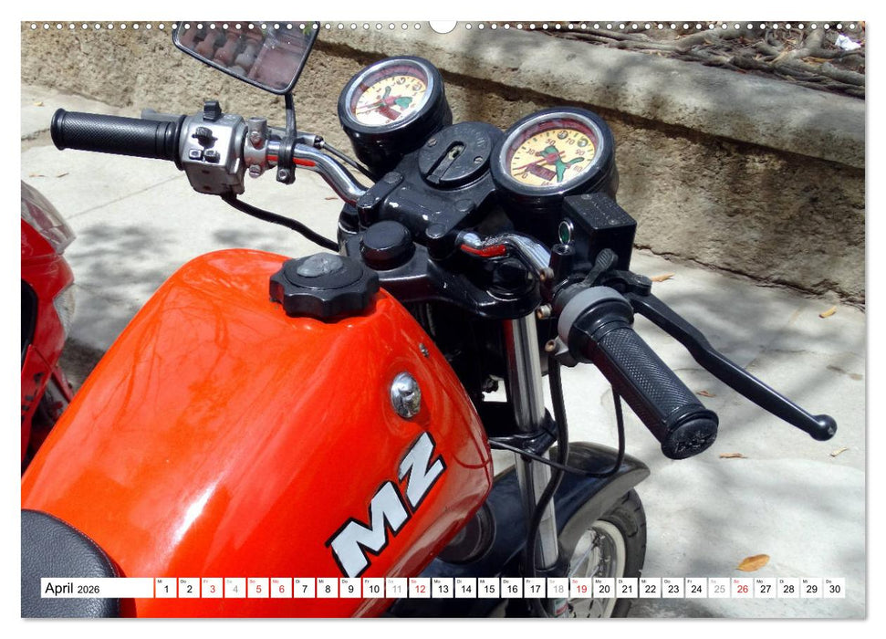MZ - Ein Motorrad aus der DDR in Kuba (CALVENDO Premium Wandkalender 2026)