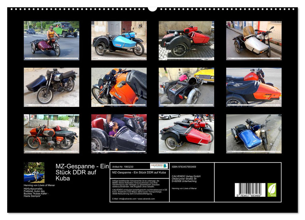 MZ-Gespanne - Ein Stück DDR auf Kuba (CALVENDO Premium Wandkalender 2026)