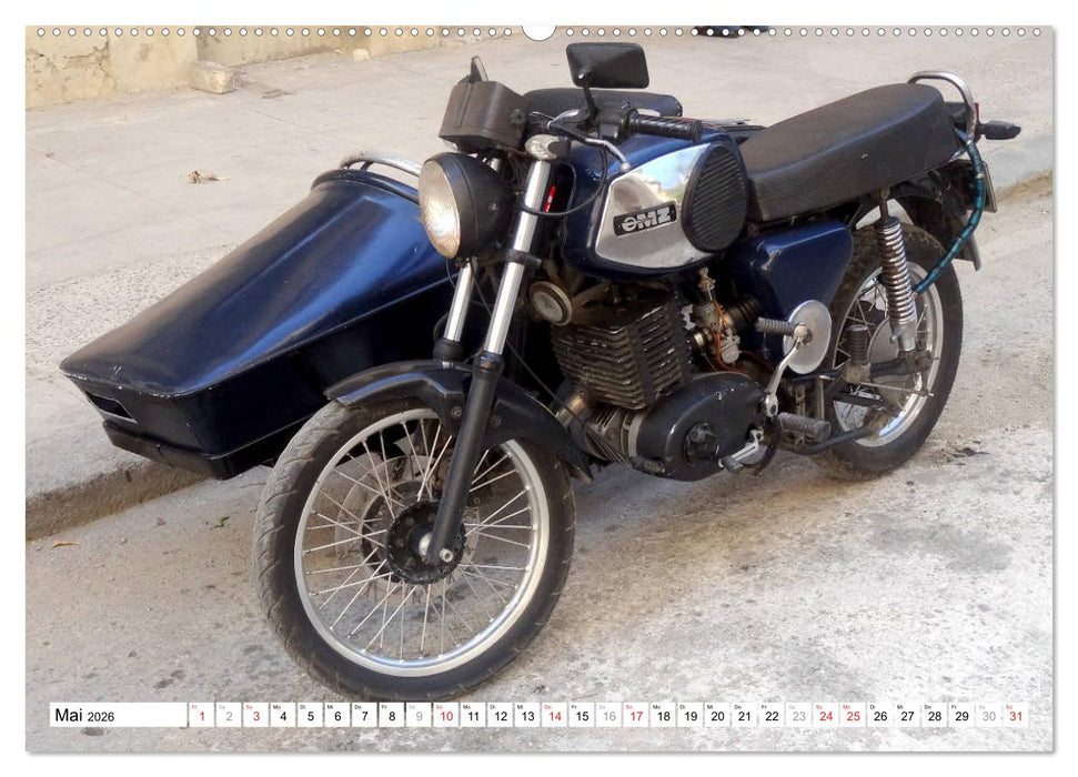 MZ-Gespanne - Ein Stück DDR auf Kuba (CALVENDO Premium Wandkalender 2026)