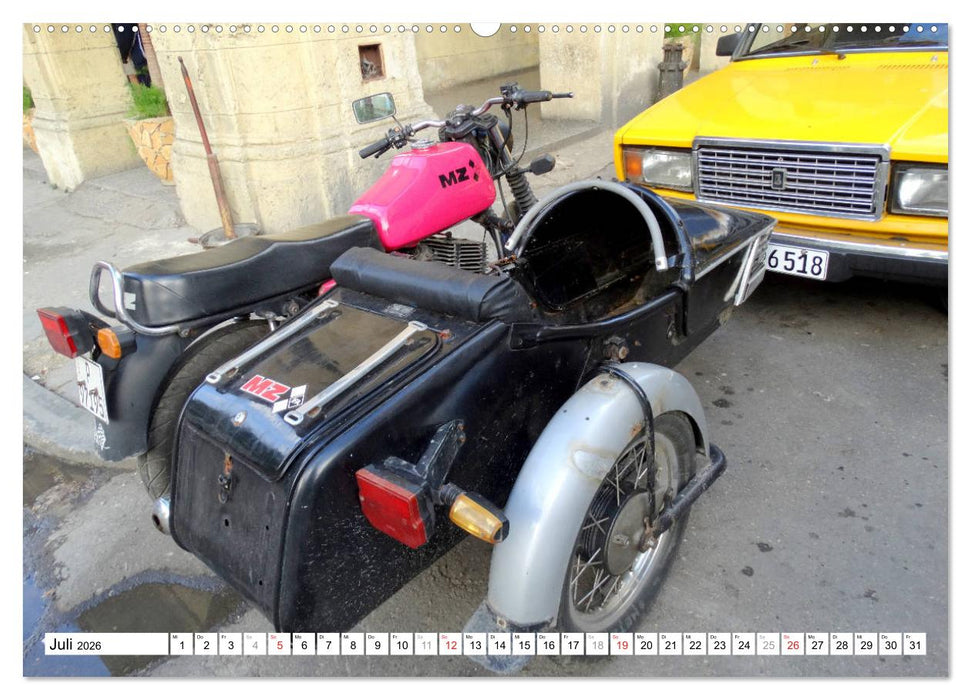 MZ-Gespanne - Ein Stück DDR auf Kuba (CALVENDO Premium Wandkalender 2026)