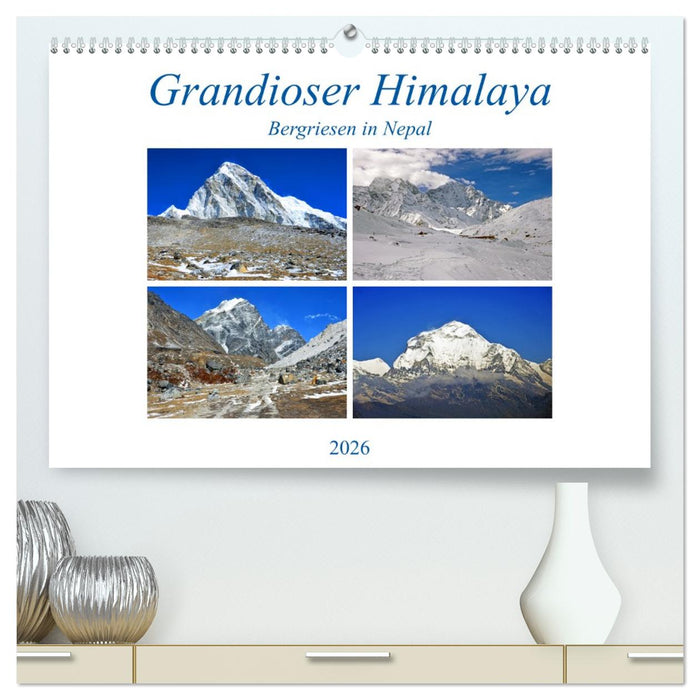 Grandioser Himalaya, Bergriesen in Nepal (CALVENDO Premium Wandkalender 2026)