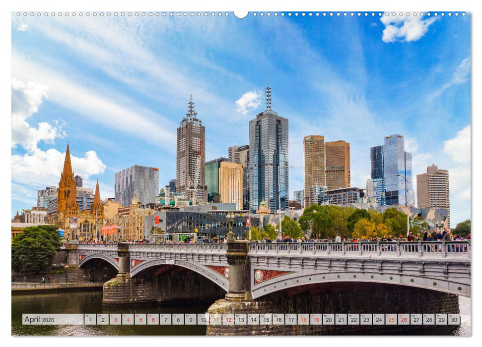 Melbourne Impressionen (CALVENDO Premium Wandkalender 2026)
