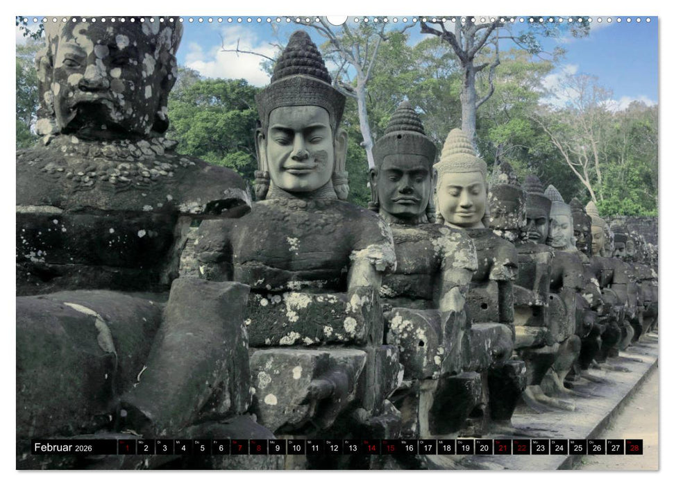 Angkor - Mythos im Reich der Khmer (CALVENDO Wandkalender 2026)