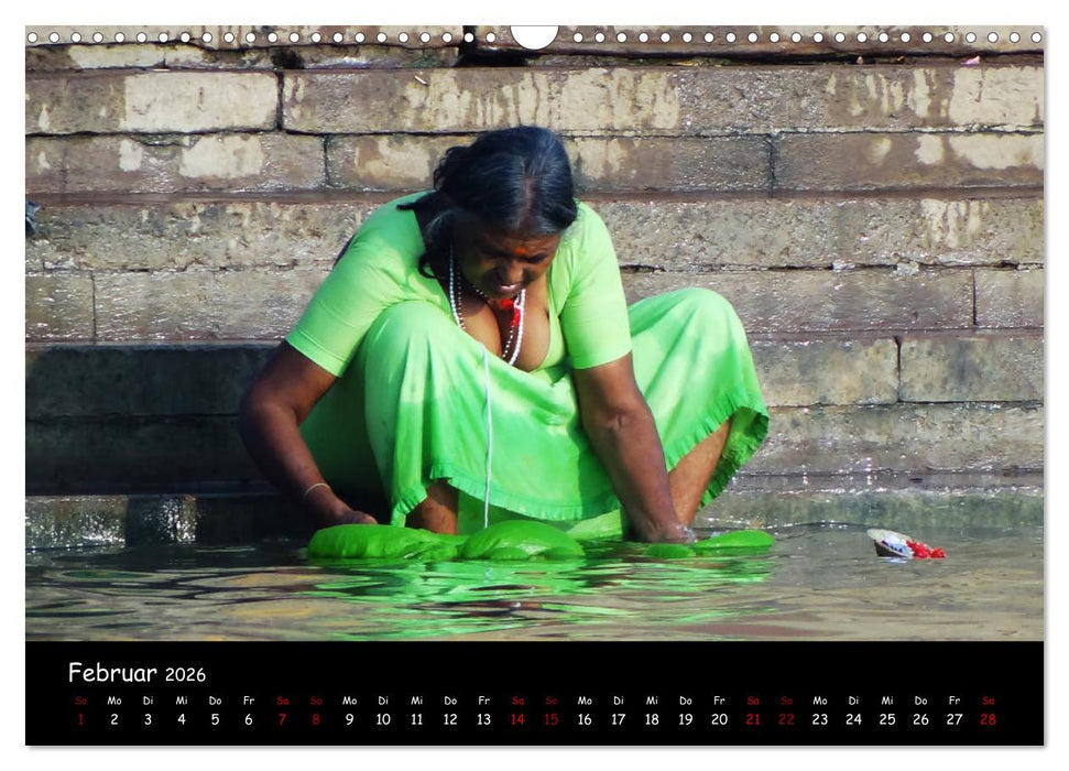 VARANASI Heiliger Ort am Ganges (CALVENDO Wandkalender 2026)
