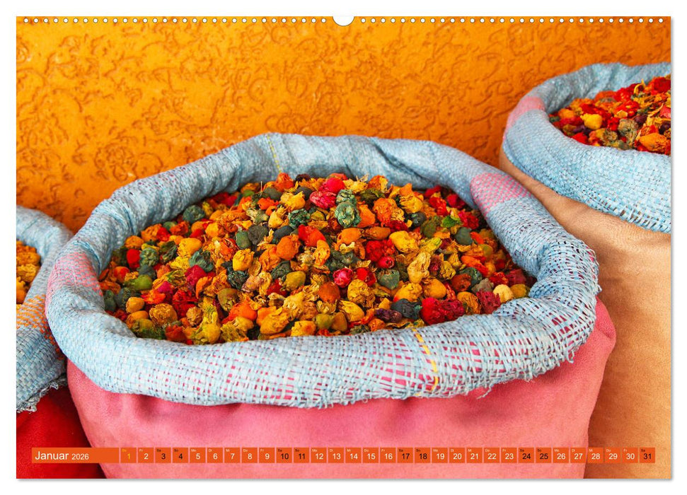 Farbenfrohes aus Marokko (CALVENDO Premium Wandkalender 2026)