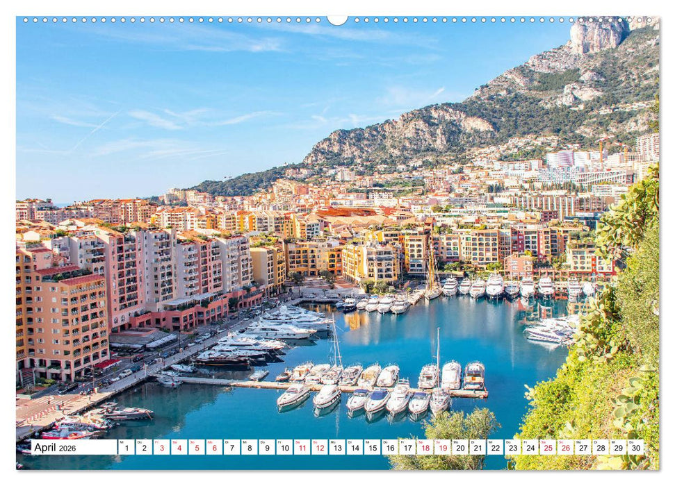 Monaco - Reiseziel am Mittelmeer (CALVENDO Wandkalender 2026)