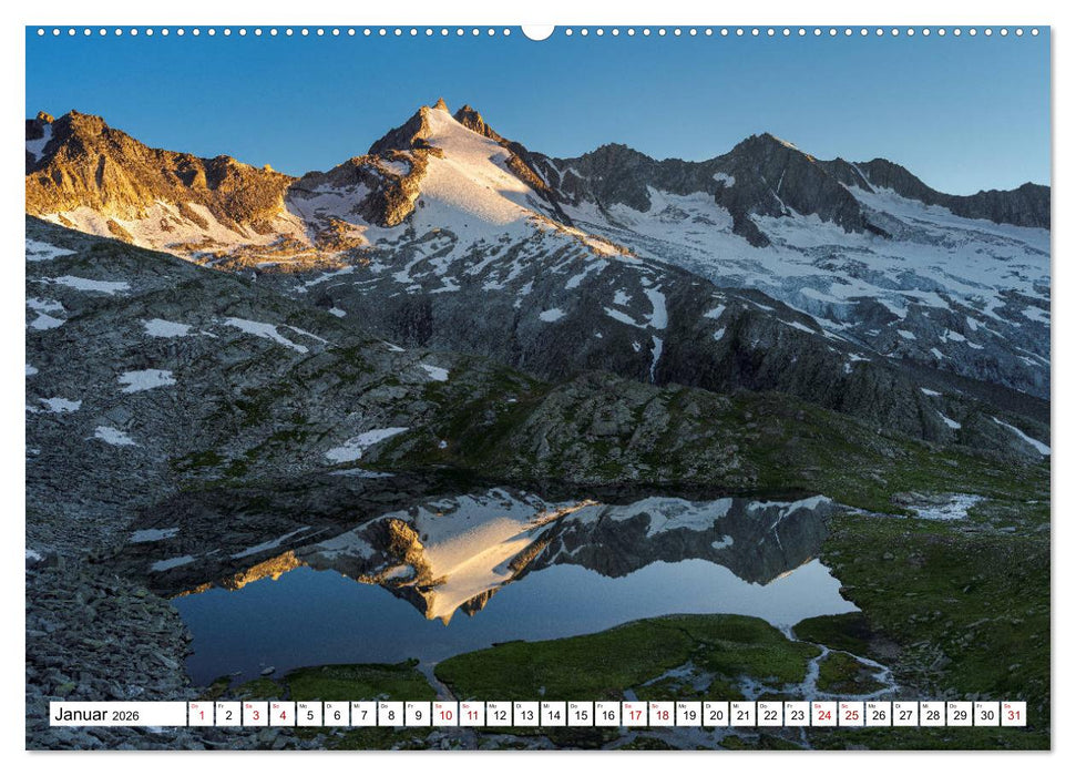 Alpen gespiegelt (CALVENDO Premium Wandkalender 2026)