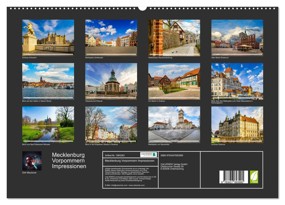 Mecklenburg Vorpommern Impressionen (CALVENDO Premium Wandkalender 2026)